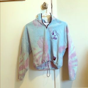 Snoopy tie dye jacket